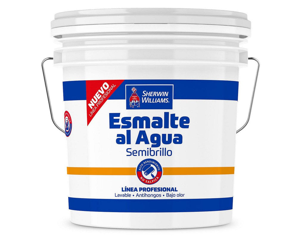 ESMALTE AL AGUA LINEA PROFESIONAL SEMIBRILLO BLANCO/BASE X TINETA 4GL - Espacio Store
