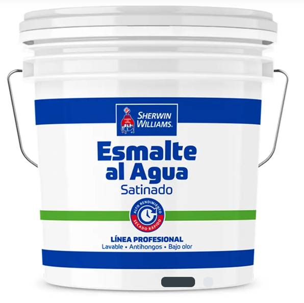 ESMALTE AL AGUA LINEA PROFESIONAL SATIN BLANCO/BASE X TINETA 4GL - Espacio Store