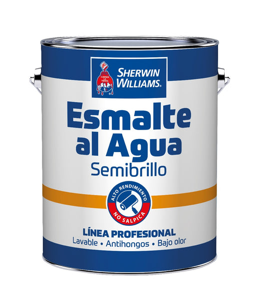 ESMALTE AL AGUA LINEA PROFESIONAL SEMIBRILLO BLANCO/BASE X GL